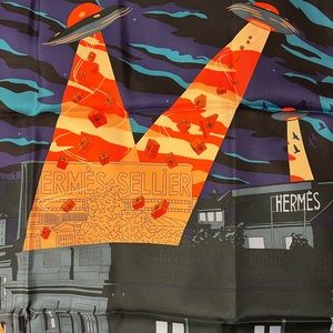 *SOLD* Hermès - Space Shopping au Faubourg - 90cm